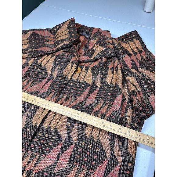 Joyce Wilkerson Womens Jacket Art To Wear Open Front Cardigan Sweater - Picture 5 of 8